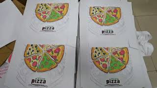 Pizza box printer by inkjet printer