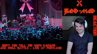 BAND-MAID Don’t You Tell Me with Kanami/Misa battle - live at Portland August 11th 2023 REACTION