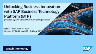 Unlocking Business Innovation with SAP BTP  I Move to Cloud ERP I 24.06.25