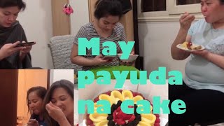 Cake 🍰 🎂 ala ayuda bigay ng kapitbahay (vlog#73)