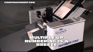 Count Number Pro Touch Crash Numbering, Perforating, and Scoring Machine.