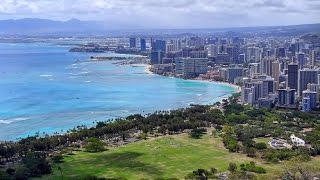 View of Honolulu from Diamond head, Oahu