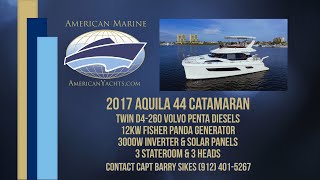 SOLD - 2017 44' Aquila 44 Power Catamaran HD By American Marine Yachts