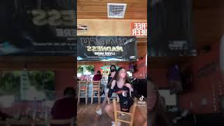 Hooters girls ride chairs