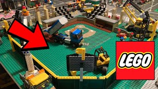 LEGO Baseball Stadium Construction Site