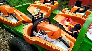 Prezentare Ms Stihl + cutiile de transport