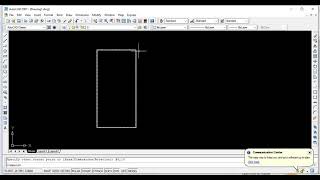 Belajar Autocad 2007 Menggambar rectangle dengan ukuran pada keyboard