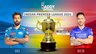 MI vs RCB T20 Match, Thursday, 11th April, 2024, 7:30 PM Match Preview