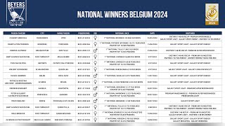 BEYERS WINNERS OF NATIONAL RACES KBDB 2024 - BELGIUM