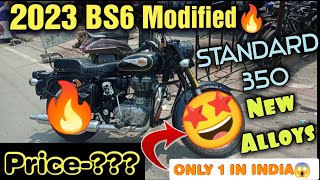 2023 MODIFIED ROYAL ENFIELD BULLET STANDARD 350 | NEW ALLOY WHEELS FOR BS6🔥|