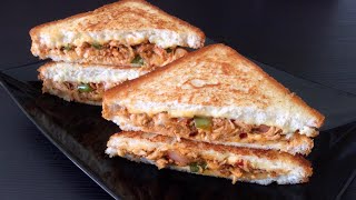 CHICKEN CHEESE SANDWICH❗BEST CHICKEN CHEESE  SANDWICH RECIPE EVER MADE BY RUSTIC FLAVOURS 🧀💖