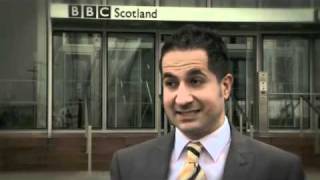 BBC Scotland's Weather Team sport their trainers