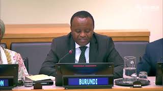 Burundi's Permanent Representative speaks at the High-level Policy Dialogue of the ADS 2024