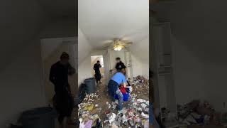 Trashing out apartment