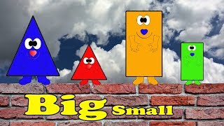 The Shapes | VIVASHAPES | BIG AND SMALL | On The Wall. Video for kids