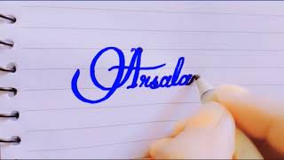 Design Alphabets T , F , M , S  | Learn Cursive Handwriting | AsmaCalligraphy