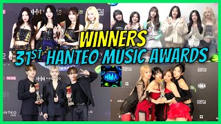 31st Hanteo Music Awards 2023 WINNERS