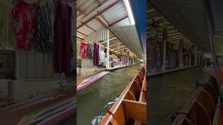 Exploring the Vibrant Floating Markets of Bangkok! #thailand #travel