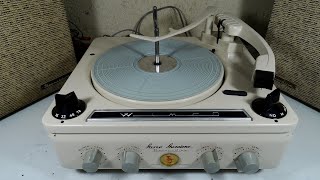 TOCADISCOS TURNTABLE VALVULAR BERNARDINE E-707 ARGENTINA 1961 RESTAURACION P2