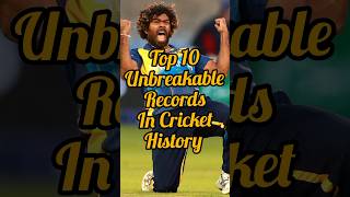 Top 10 🥵 Unbreakable Records 🏏In Cricket History #trending #shortvideo #viralvideo #top10