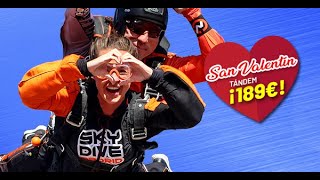 Promoción SAN VALENTIN 2020 | Salto en paracaídas Tandem | Skydive MADRID