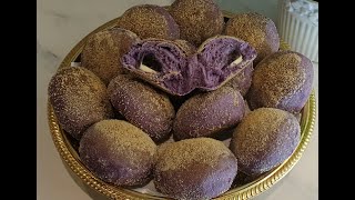 Ube Cheese Pandesal/How to make (Purple Yam Cheese Bread Roll) Ube Cheese Pandesal/Food4 Hjo by MomC