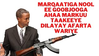 Daawo-Marqaatiga Nool ee Goobjooga ahaa markuu Taakeeye (4 xaasle) dilayay afarta wariye