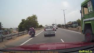 Car getting dangerously close to lorry | Close Calls |