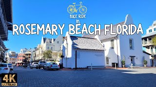 Relaxing bike ride in scenic beach town