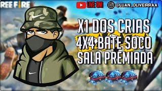 🔴X1 DOS CRIAS E 4X4🔥SALAS PREMIADAS🔥PASSE DE ELITE PRA INSCRITOS🔥 LIVE ON🔴