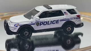 John316diecast new 2022 Matchbox  #92 2016 Ford Interceptor Utility WHITE | MONROEVILLE