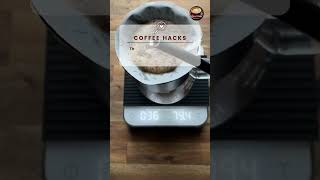 Use a scale to measure your coffee and water #shorts #coffee #coffeehacks