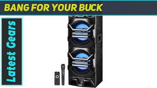 Technical Pro Dual 10" 3000w Powered Bluetooth Speaker with LED Effects - Ultimate Party Sound