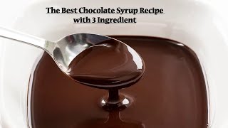 3 min Chocolate Ganache Without Chocolate, Dounut and cup cake topping,چاکلیٹ سیرپ