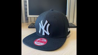 Кепка Snapback New York Yankees Чорна з білим Лого