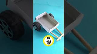 How to make bullock cart with matchbox | DIY bullock car #shorts