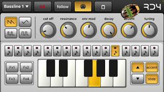 Jamming on the rd4 synth app