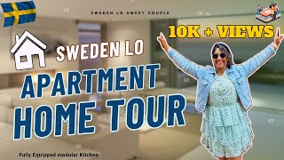 Apartment Home Tour | Modular Kitchen | 3-BHK European home style | Telugu Vlogs from Sweden