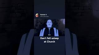 don't go to sleep at church