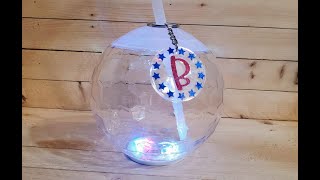 Decorating an LED Party Ball Tumbler using an Acrylic Charm