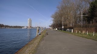 Lübeck-Travemünde, Germany: Priwallufer (Priwall Shore), Promenade - 4K UHD Video (2160p/60p)