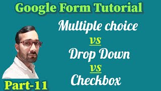 Multiple choice vs Drop Down vs Checkbox