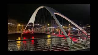 Night beauty of Boyne valley river in Ireland