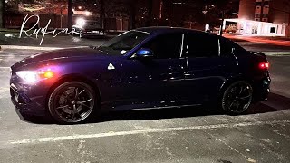 RACING DOWNTOWN in the ALFA ROMEO GIULIA QUADRIFOGLIO