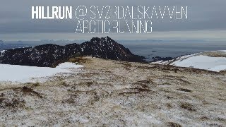 Hillrun @Smørdalskammen/ Lofoten in Norway. Arctic running