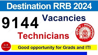 Job Alerts | RRB Technician 2024 9144 Vacancies #rrb2024