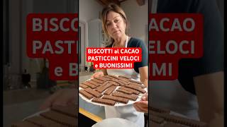 BISCOTTI al CACAO da colazione o merenda VELOCI e BUONISSIMI #shorts #biscuit #recipes