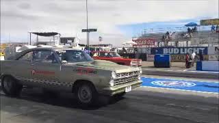 1000 Horsepower Small Block  Fairlane on the bumper wheel stand—Ernie the Attorney