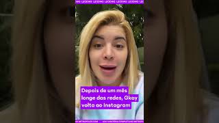 Gkail volta ao Instagram depois de um mês e explica sumiço