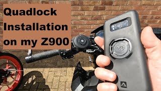 Quad Lock Installation on my Z900